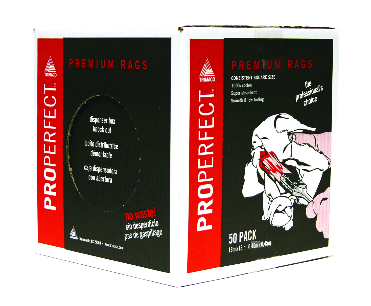 Trimaco-Trimaco ProPerfect Premium krpe za brisanje 46 x 46cm, pakiranje 50kom